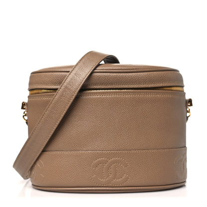 Chanel Caviar Vanity Shoulder Bag Beige 1 of 11