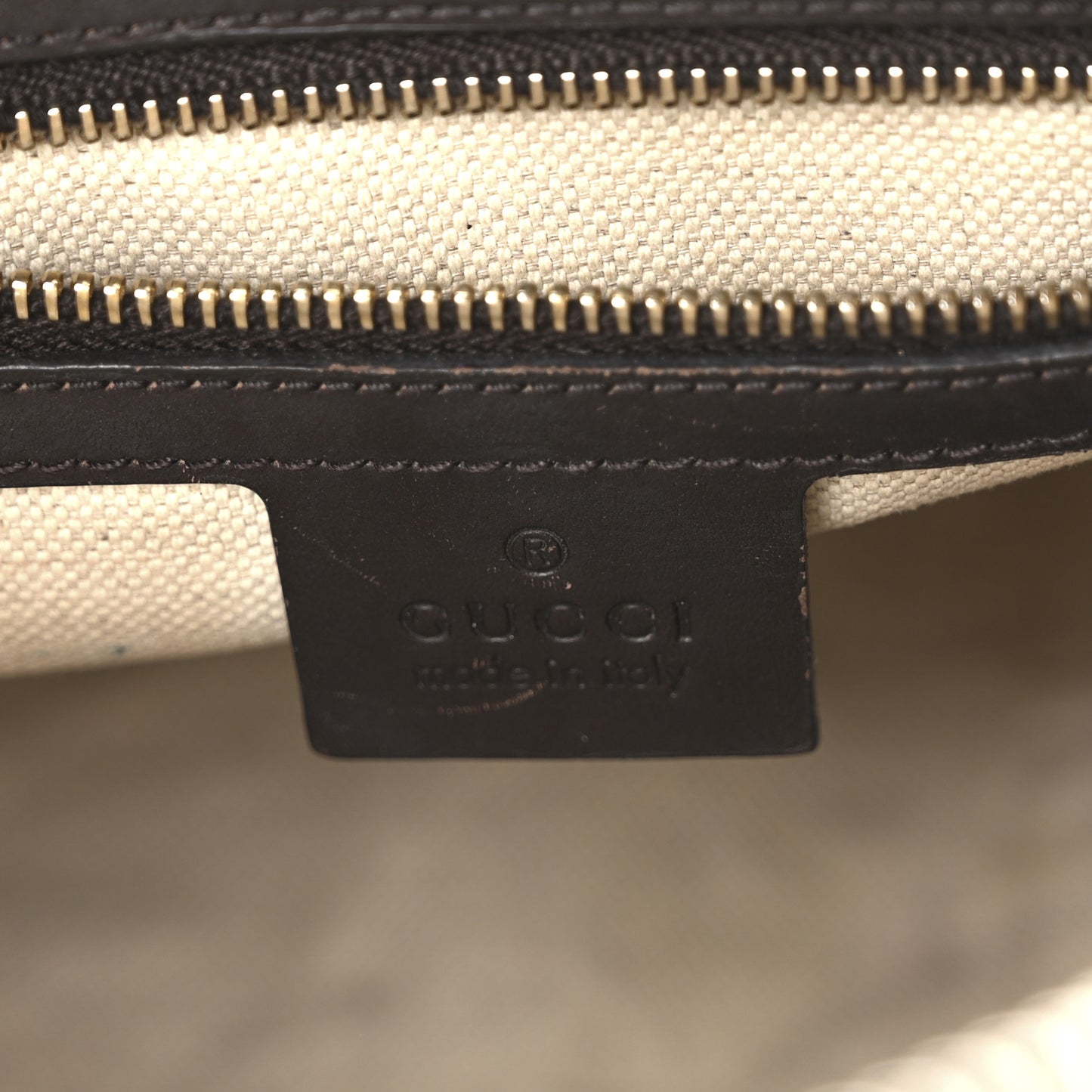 Monogram Selleria Calfskin Vintage Web Medium Boston Beige Ebony Cocoa