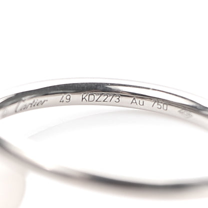Cartier 18K White Gold Small Juste Un Clou Ring 49 4.75 5 of 6
