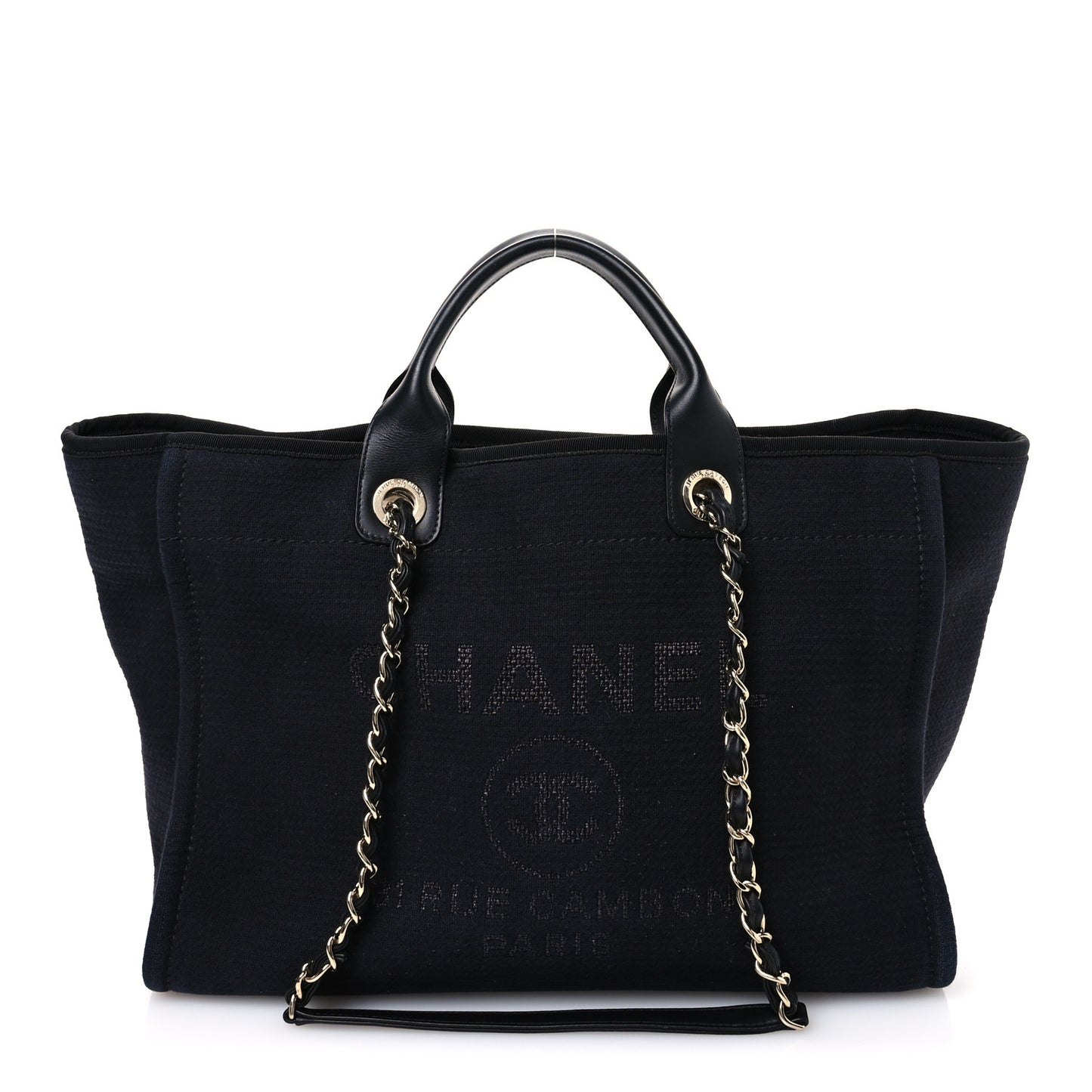 Mixed Fibers Medium Deauville Tote Black
