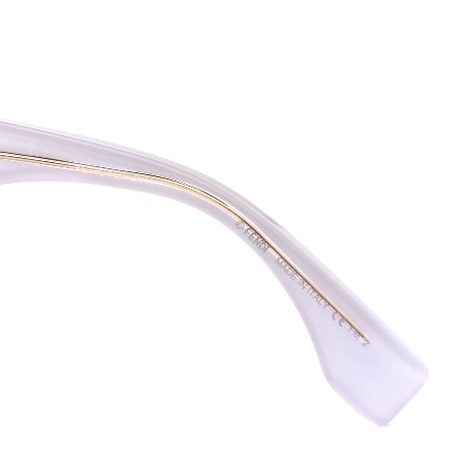 Fendi Acetate FF Sunglasses FF 0434/G/S White Gold 6 of 6