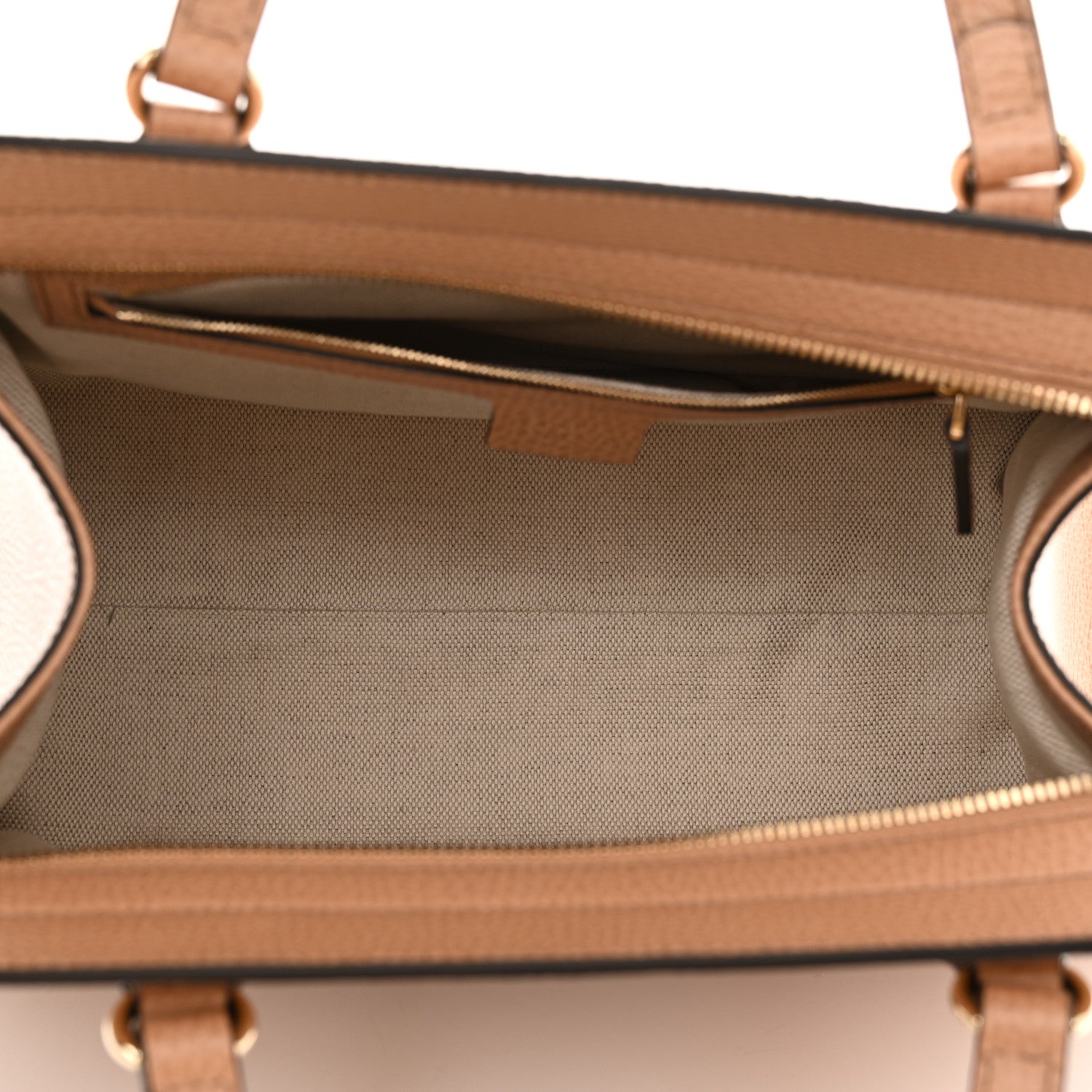 Gucci Dollar Calfskin Large Soho Top Handle Satchel Camelia 5 of 10