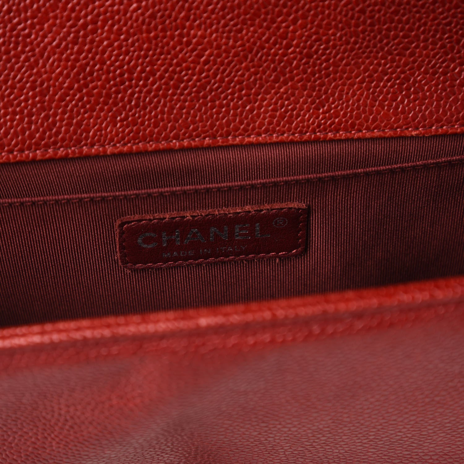 Chanel Caviar Quilted Medium Boy Flap Red 8 of 14