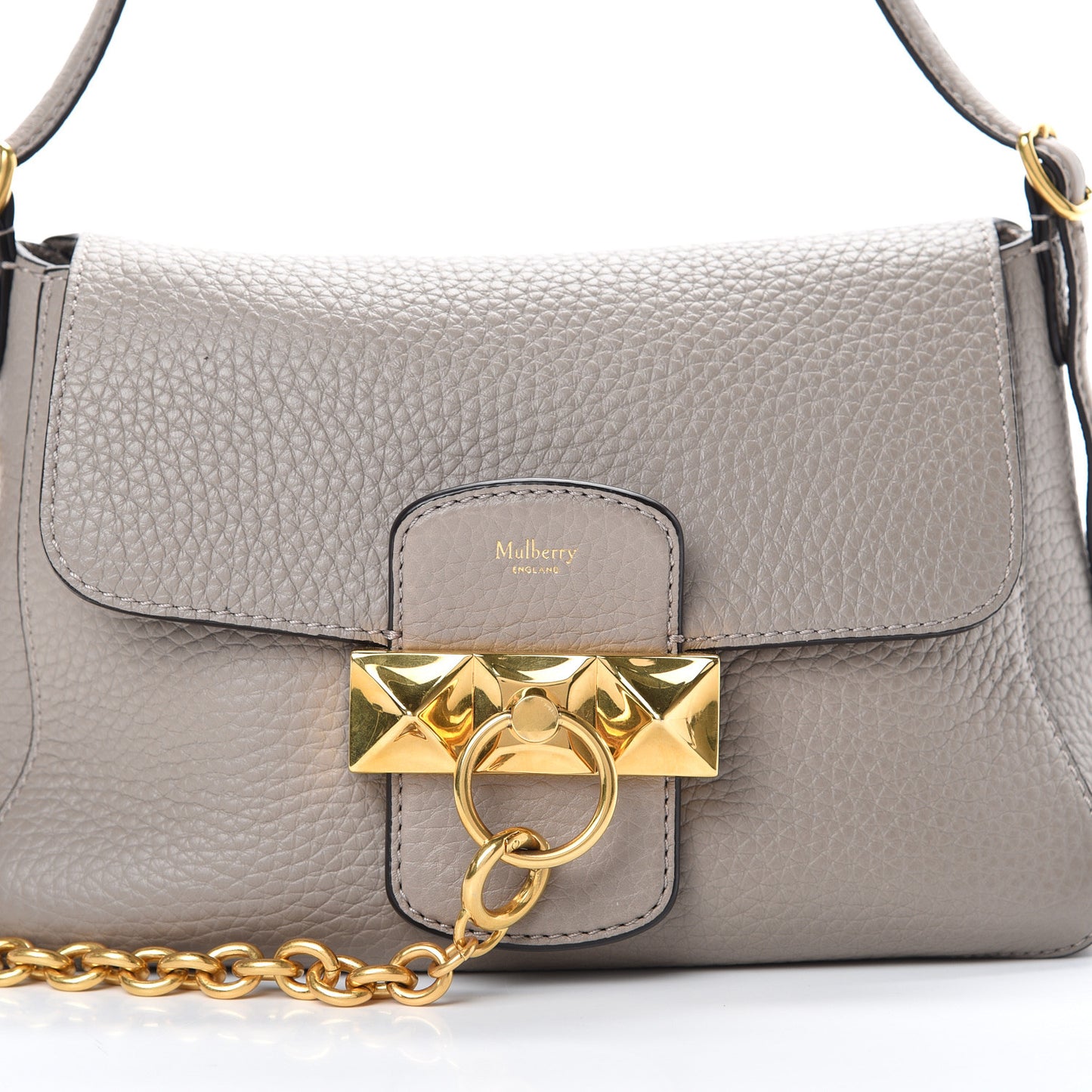 Heavy Grain Calfskin Mini Keeley Solid Grey