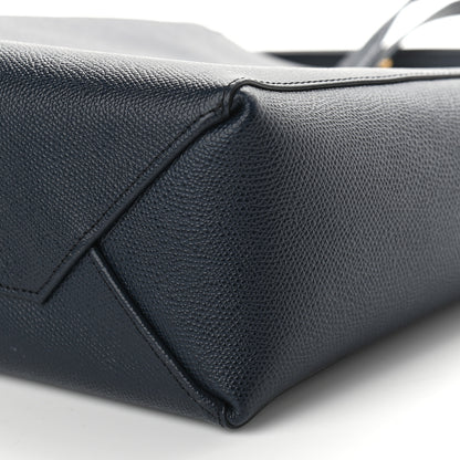 Celine Grained Calfskin Small Vertical Cabas Navy 9 of 9