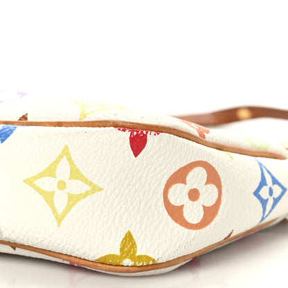 Louis Vuitton Monogram Multicolor Pochette Accessories White 9 of 9