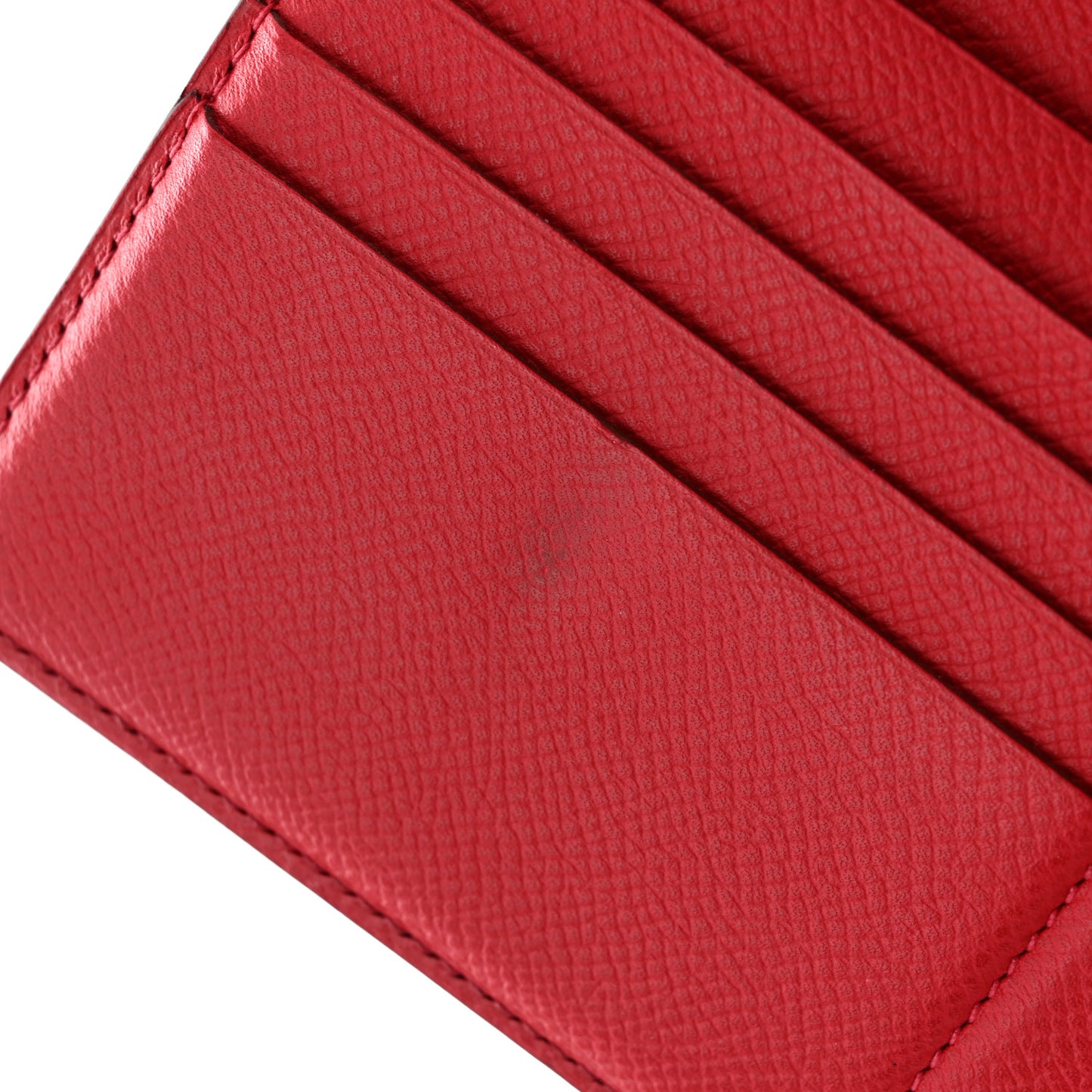 Epsom Kelly Tri-Fold Wallet Rouge Vif