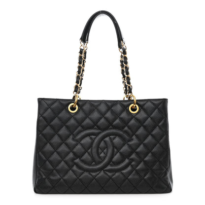 Chanel Caviar Quilted Grand Shopping Tote GST Black 1 of 11