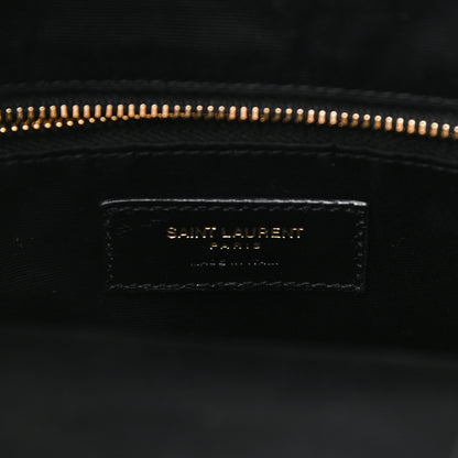 Saint Laurent Lambskin Matelasse Monogram Joe Backpack Black 6 of 9