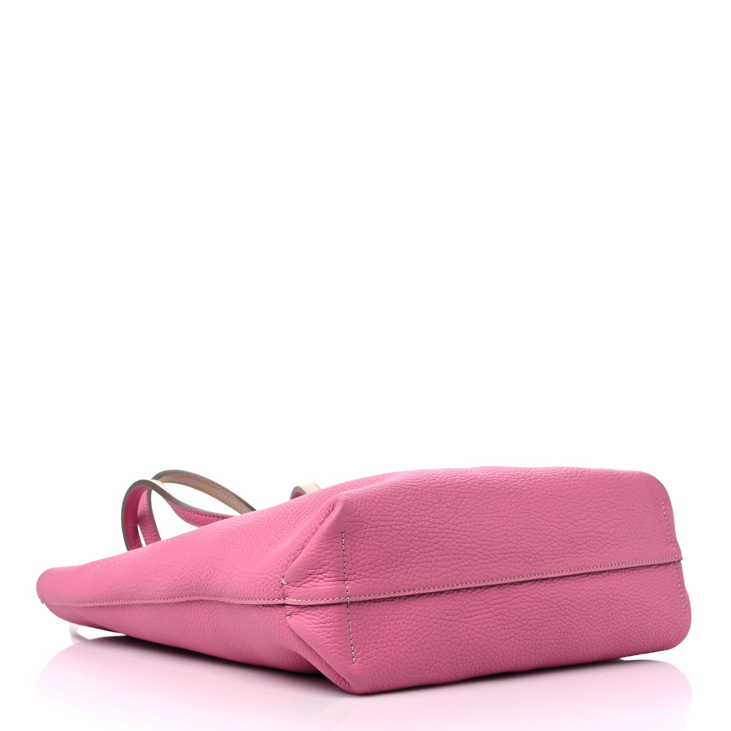 Moynat Taurillon Blush Calfskin Quattro Reversible Tote TPM Tourterelle Hot Pink 13 of 15