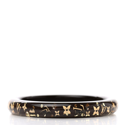 Louis Vuitton Resin Swarovski Medium Inclusion Bracelet PM Marron 3 of 4