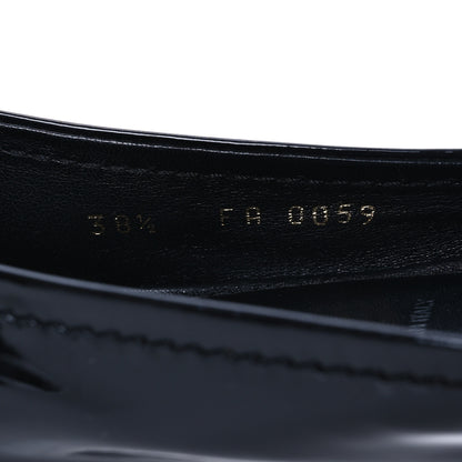 Louis Vuitton Patent Calfskin Oxford Ballerina Flats 38.5 Black 10 of 13