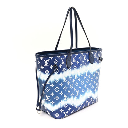 Louis Vuitton Monogram Escale Neverfull MM Blue 4 of 13