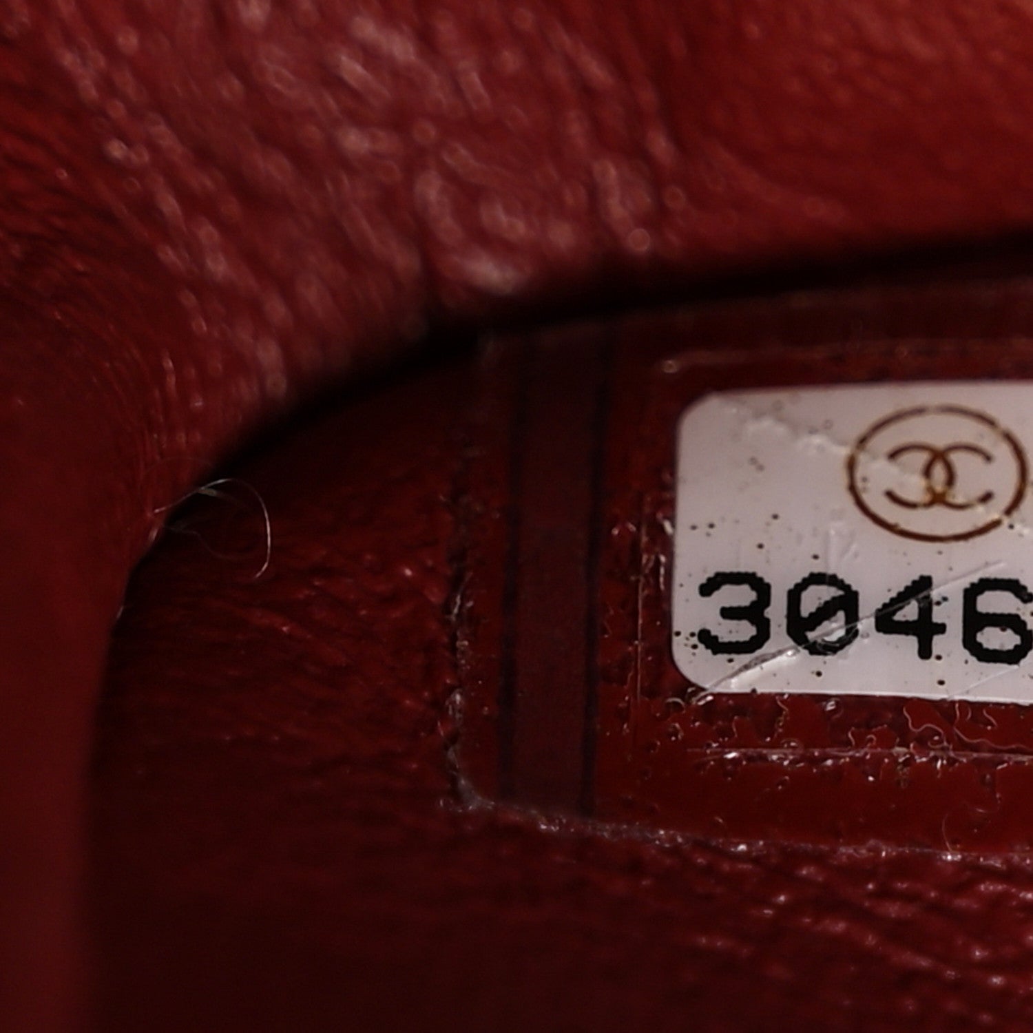 Chanel Caviar Quilted Medium Double Flap Dark Red 7 of 12