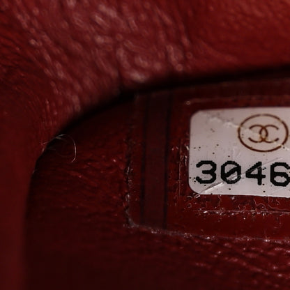 Chanel Caviar Quilted Medium Double Flap Dark Red 7 of 12