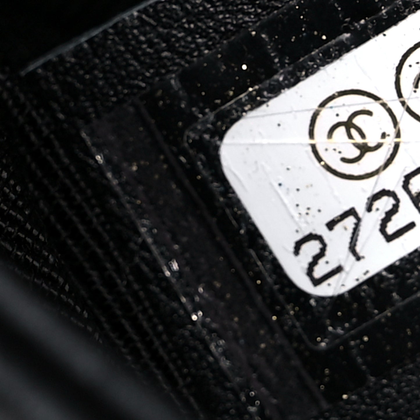 Lambskin Quilted CC Flap Black