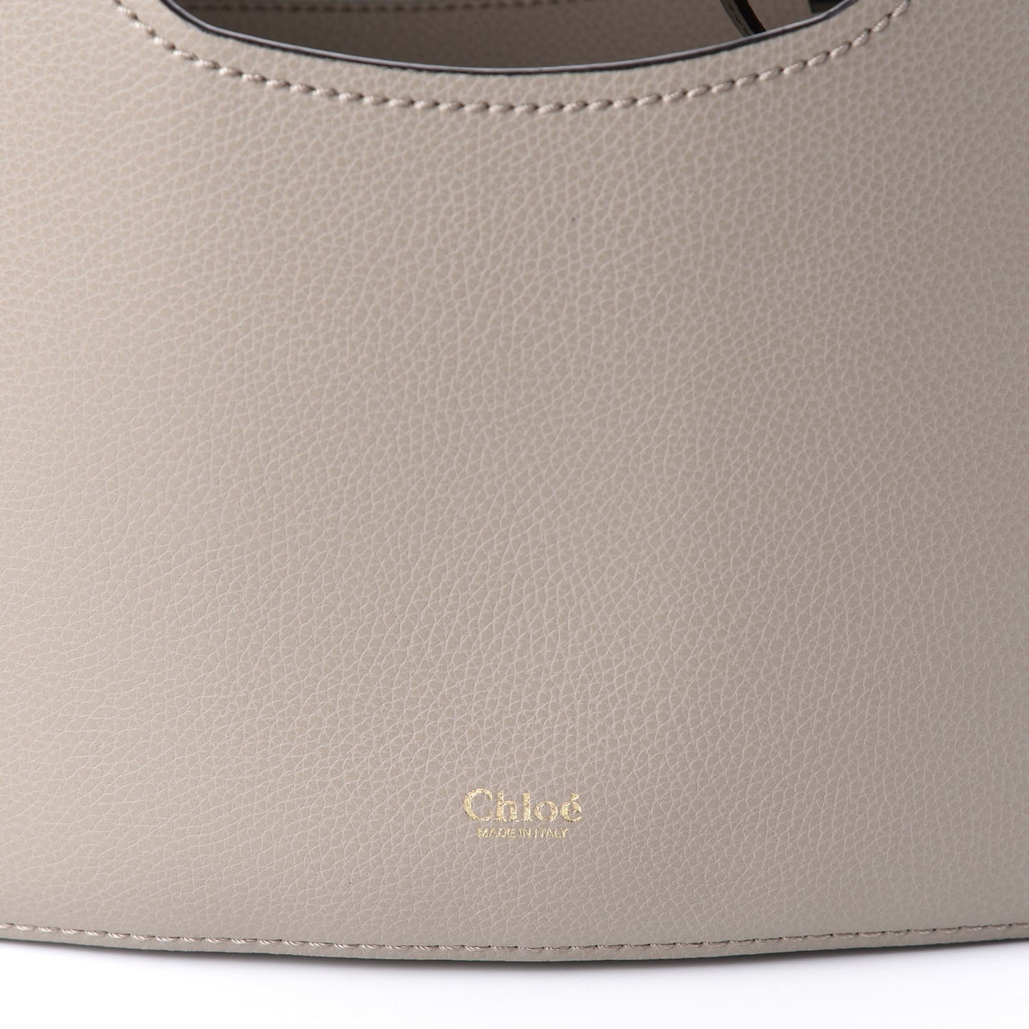 Smooth Grained Calfskin Small Aby Tote Motty Grey