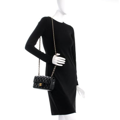 Chanel Caviar Quilted Mini Rectangular Flap Black 2 of 8