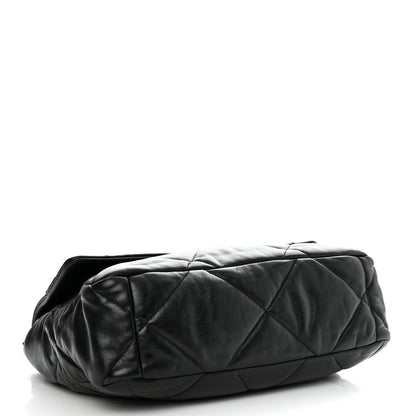 Chanel Lambskin Quilted Large Chanel 19 Flap Black 4 of 11