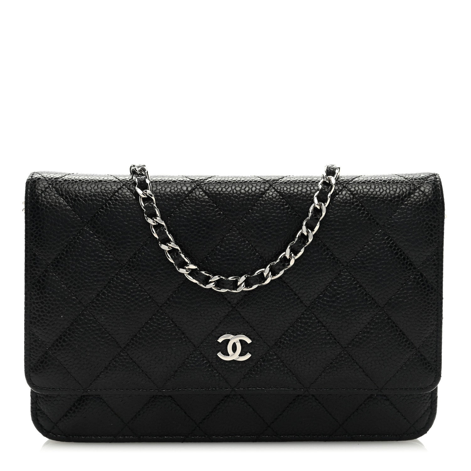 Chanel Caviar Quilted Wallet on Chain WOC Black 1 of 9