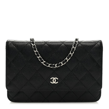 Chanel Caviar Quilted Wallet on Chain WOC Black 1 of 9