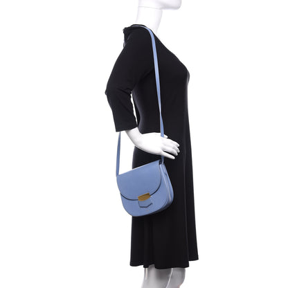 Celine Grained Calfskin Small Trotteur Porcelain 2 of 10