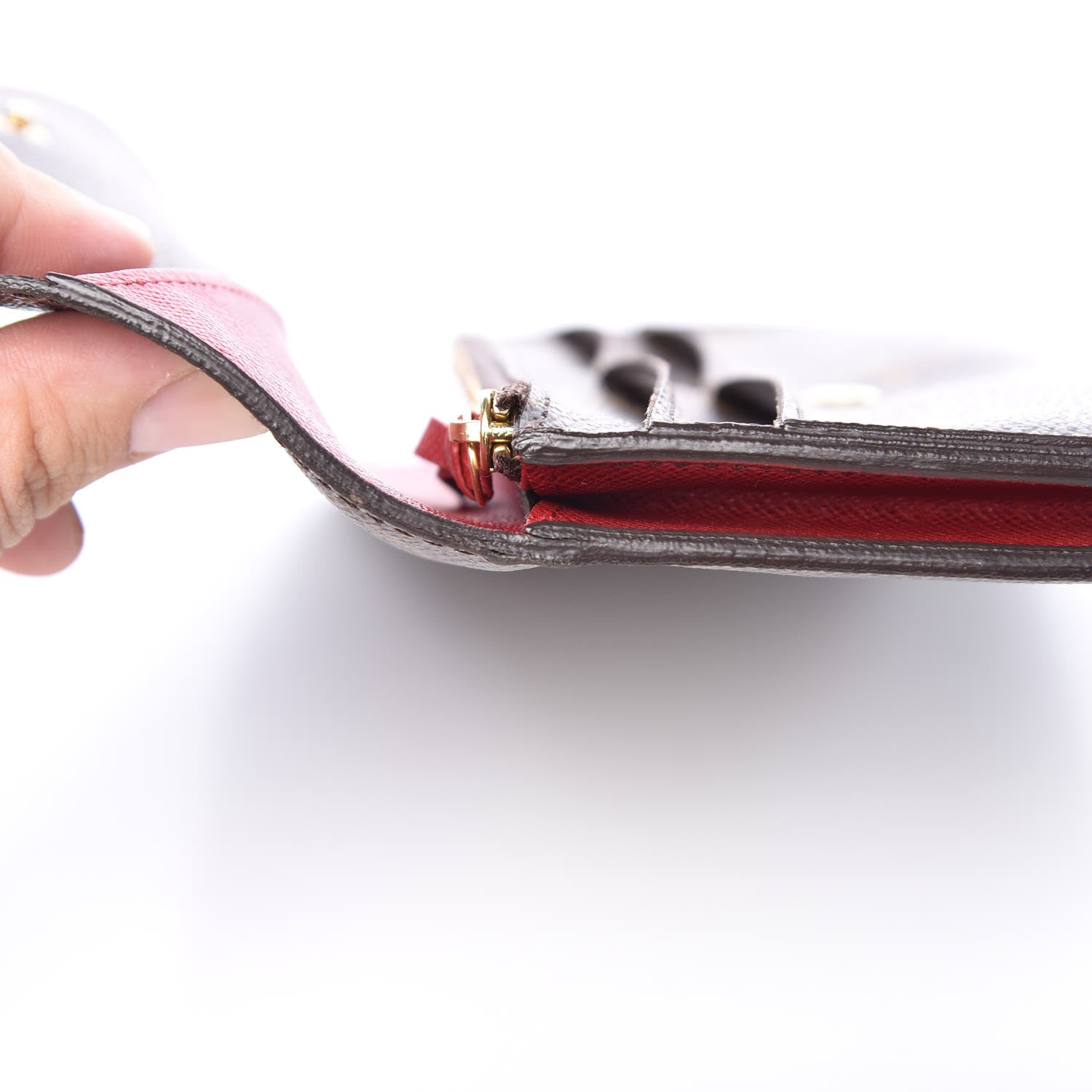 Louis Vuitton Monogram Emilie Wallet Red 12 of 14