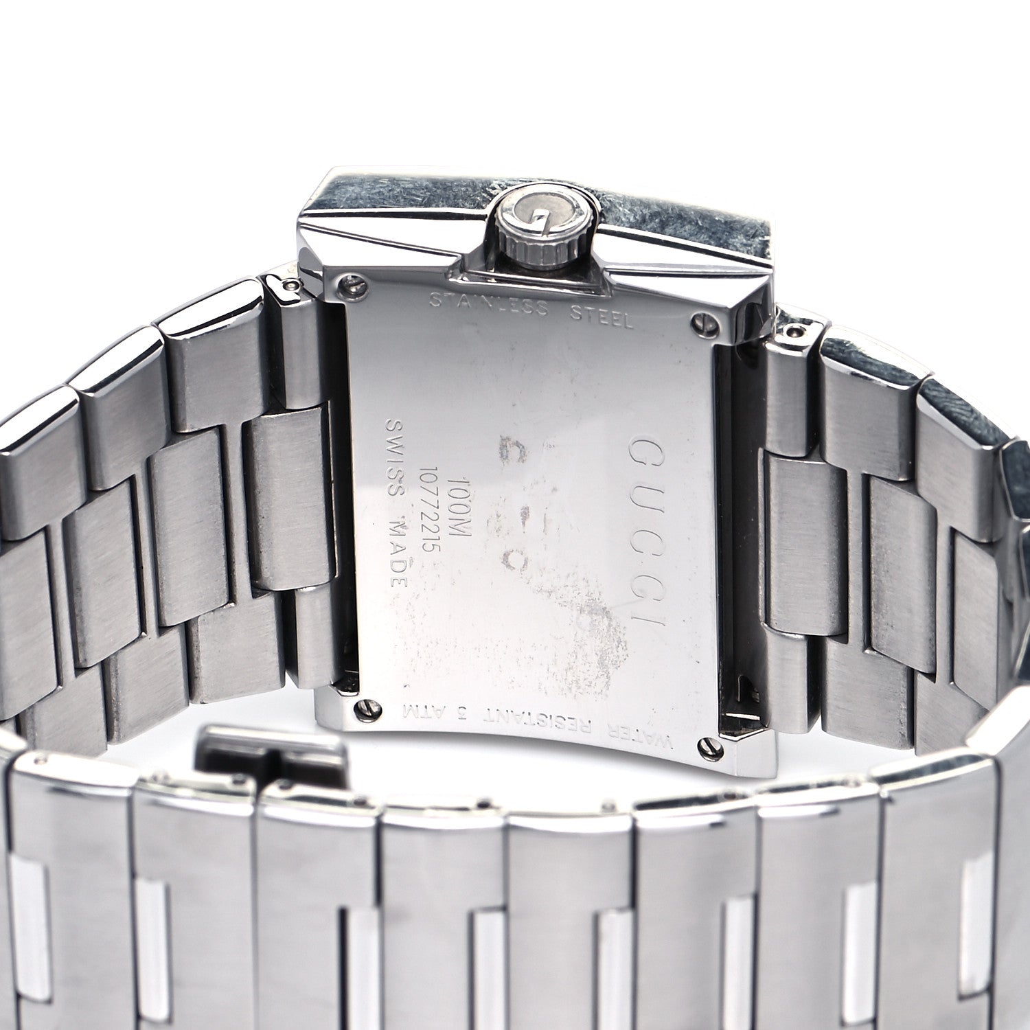 Gucci Stainless Steel 38mm 100M G-Rectangle Quartz Watch Black 4 of 7