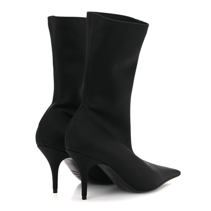 Balenciaga Jersey Crepe Extreme Pointed Toe Knife Booties 36 Black 5 of 9