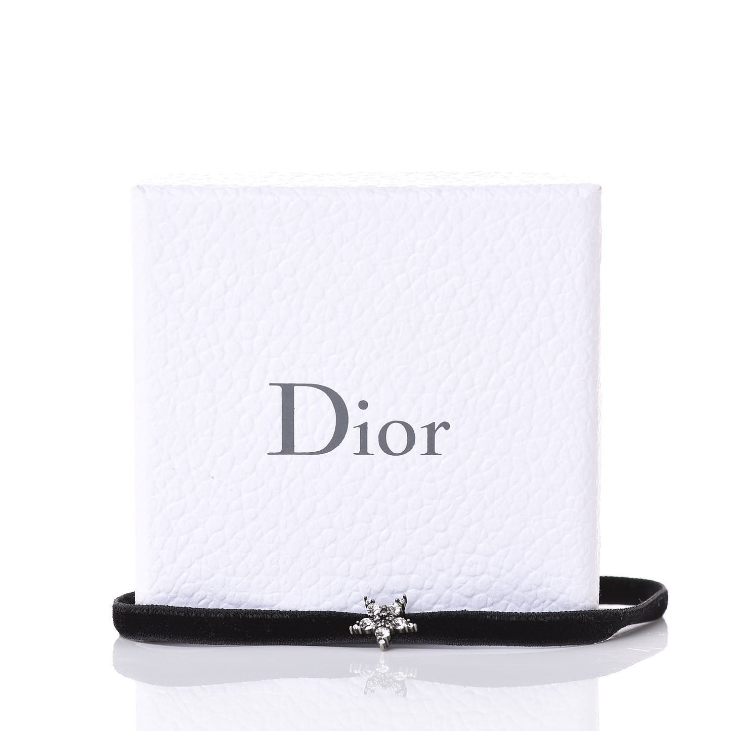Velvet Crystal Star Choker Necklace Black