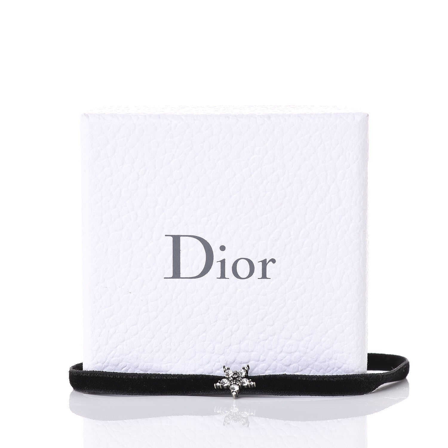 Christian Dior Velvet Crystal Star Choker Necklace Black 5 of 5
