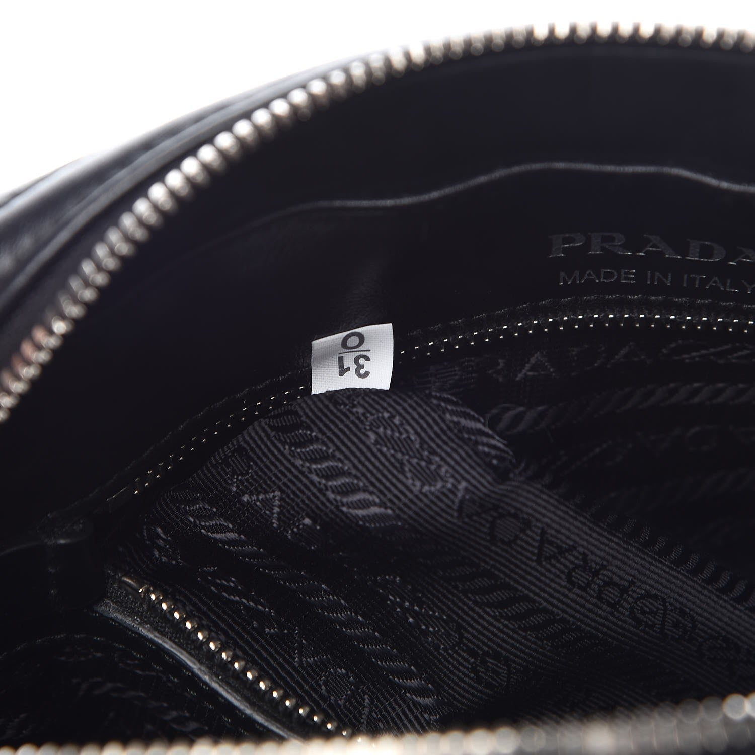 Prada Soft Calfskin Diagramme Crossbody Bag Black 6 of 7