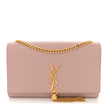 Saint Laurent Smooth Calfskin Medium Classic Monogram Kate Tassel Satchel Pink 1 of 15