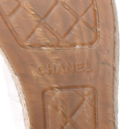 Chanel Lambskin CC Espadrilles 41 White 8 of 11