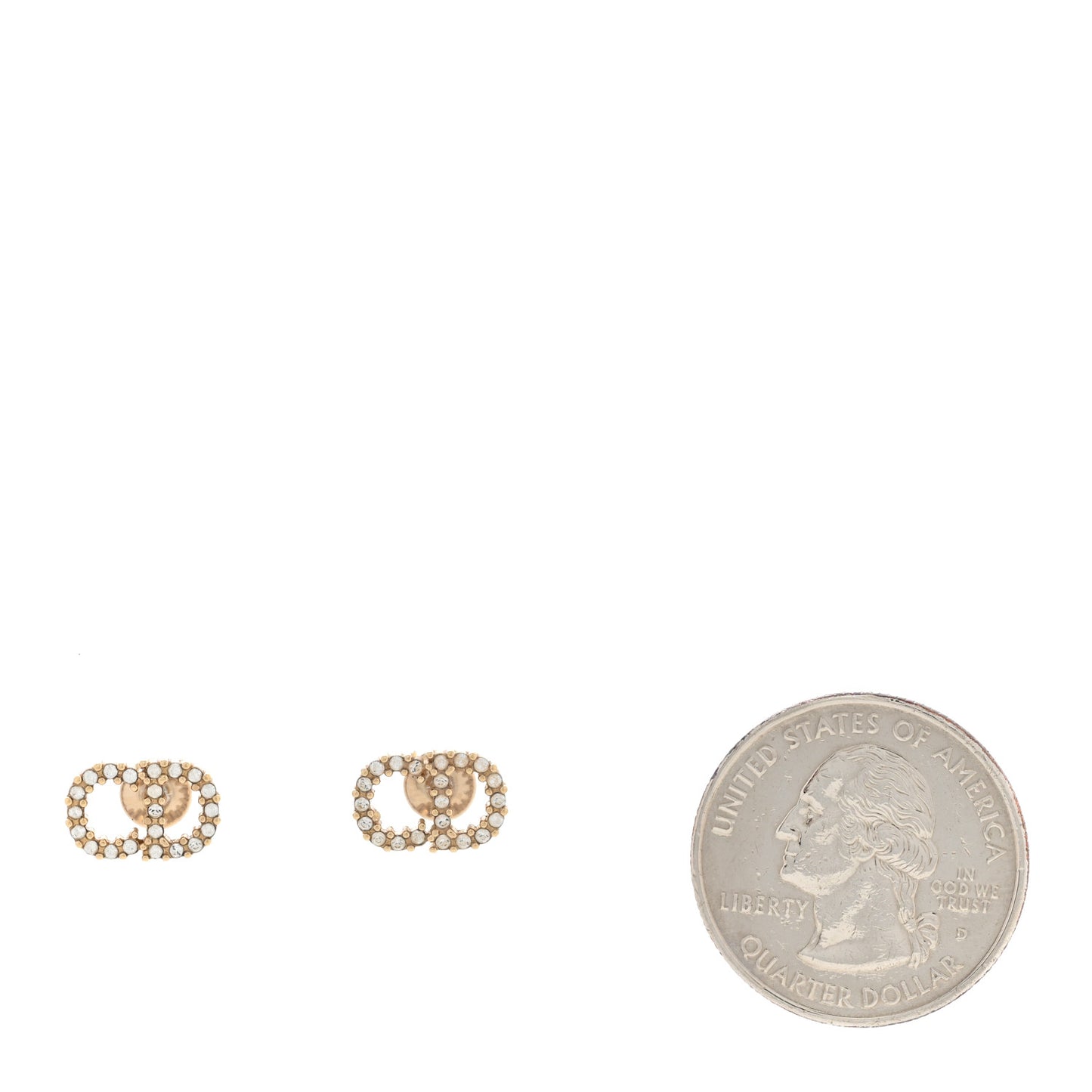 Crystal Clair D Lune Earrings Gold
