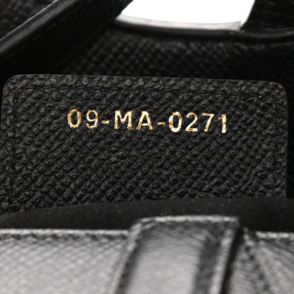 Christian Dior Grained Calfskin Saddle Bag Black 7 of 9