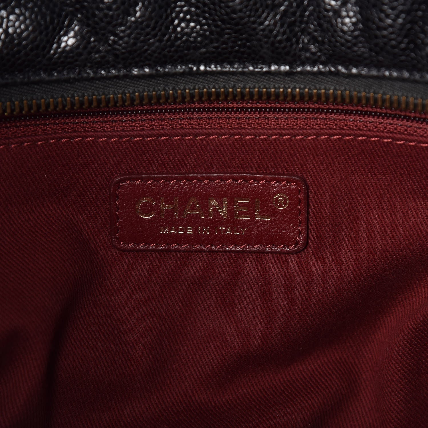 Chanel Crumpled Grained Calfskin Shiva Bowler Black 7 of 14