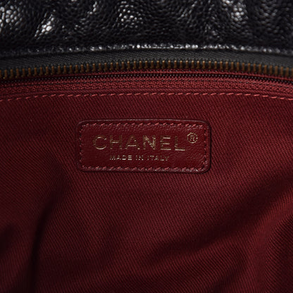 Chanel Crumpled Grained Calfskin Shiva Bowler Black 7 of 14
