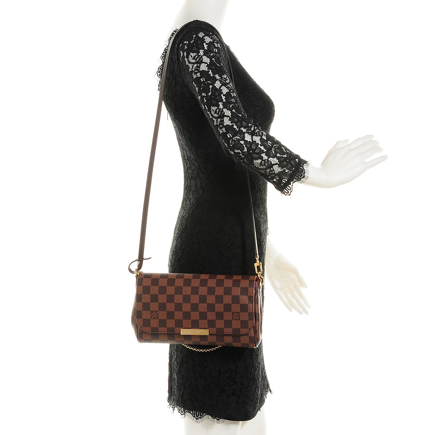 Louis Vuitton Damier Ebene Favorite MM 2 of 8