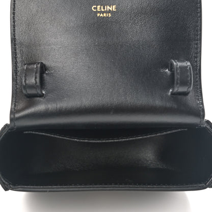 Celine Shiny Calfskin Mini Triomphe Black 3 of 11