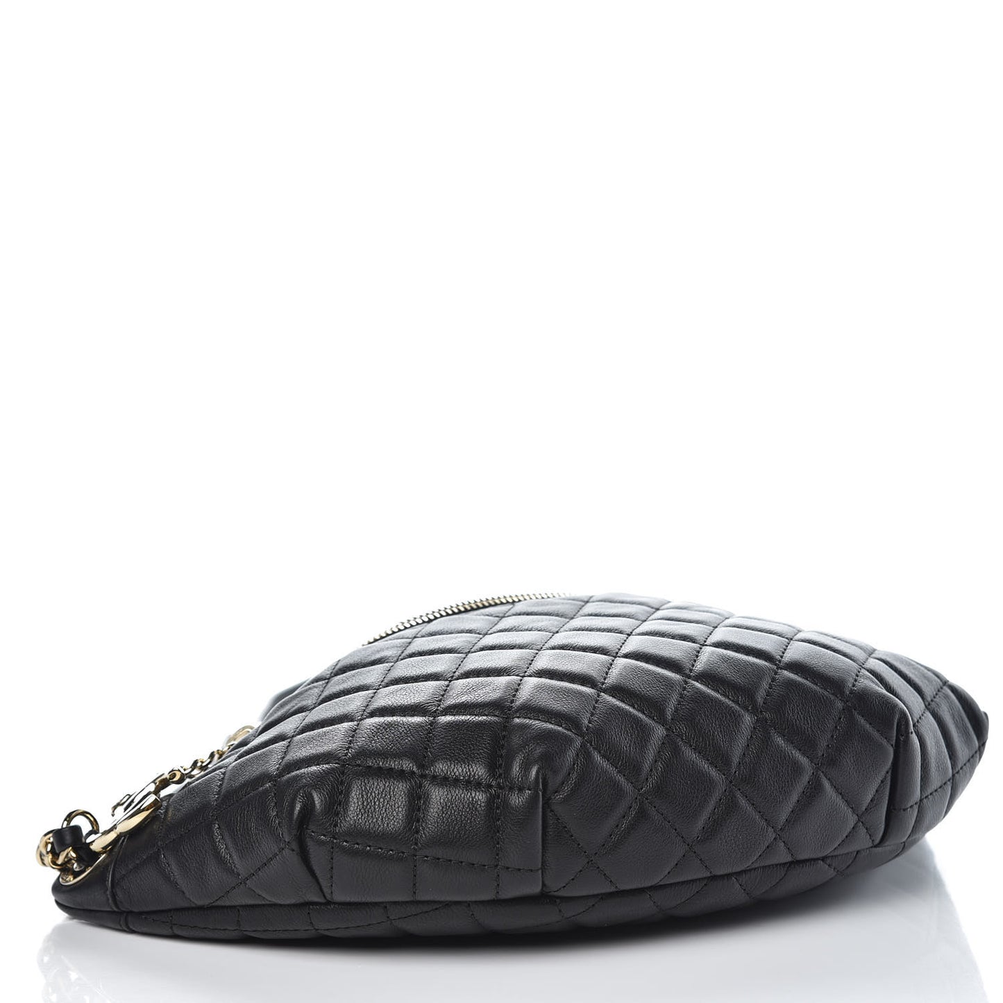 Calfskin Quilted Belt Me Up Waist Bag Black