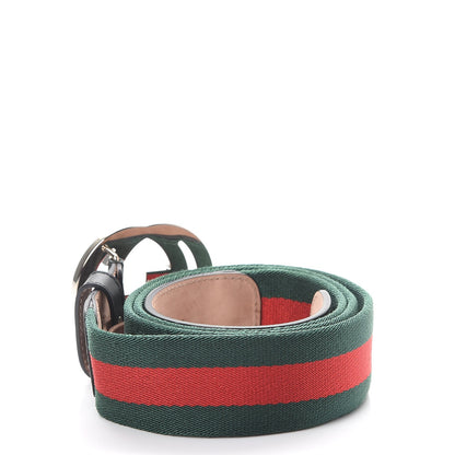 Gucci Canvas Web Interlocking G Belt 110 44 Black 3 of 7