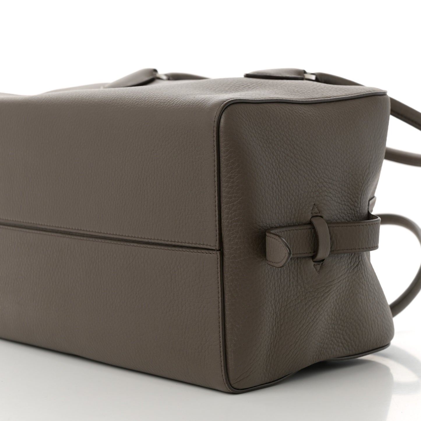 Grained Calfskin EW Bowling Bag Elephant