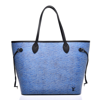 Louis Vuitton Epi Neverfull MM Denim Light 3 of 12