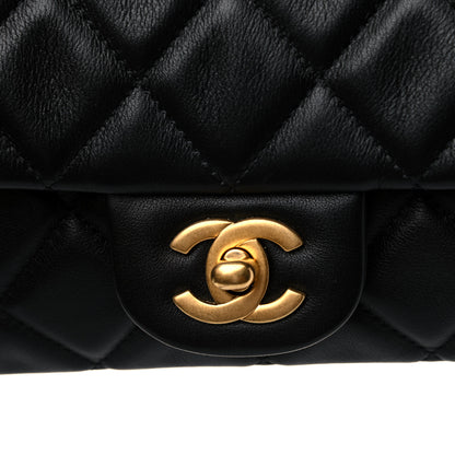 Chanel Calfskin Quilted Small Lady Handle Clutch With Chain Black 7 of 12