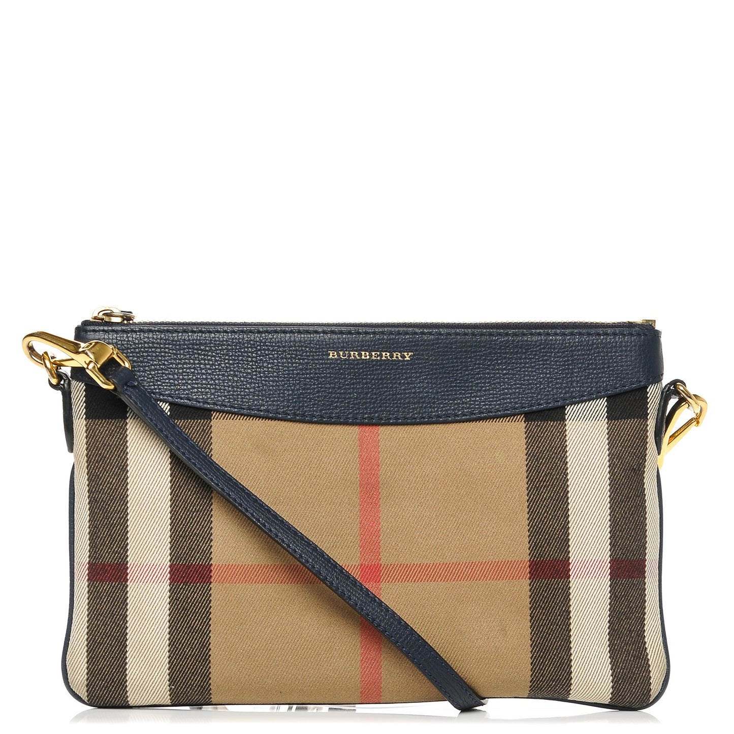 House Check Derby Peyton Crossbody Clutch Bag Navy