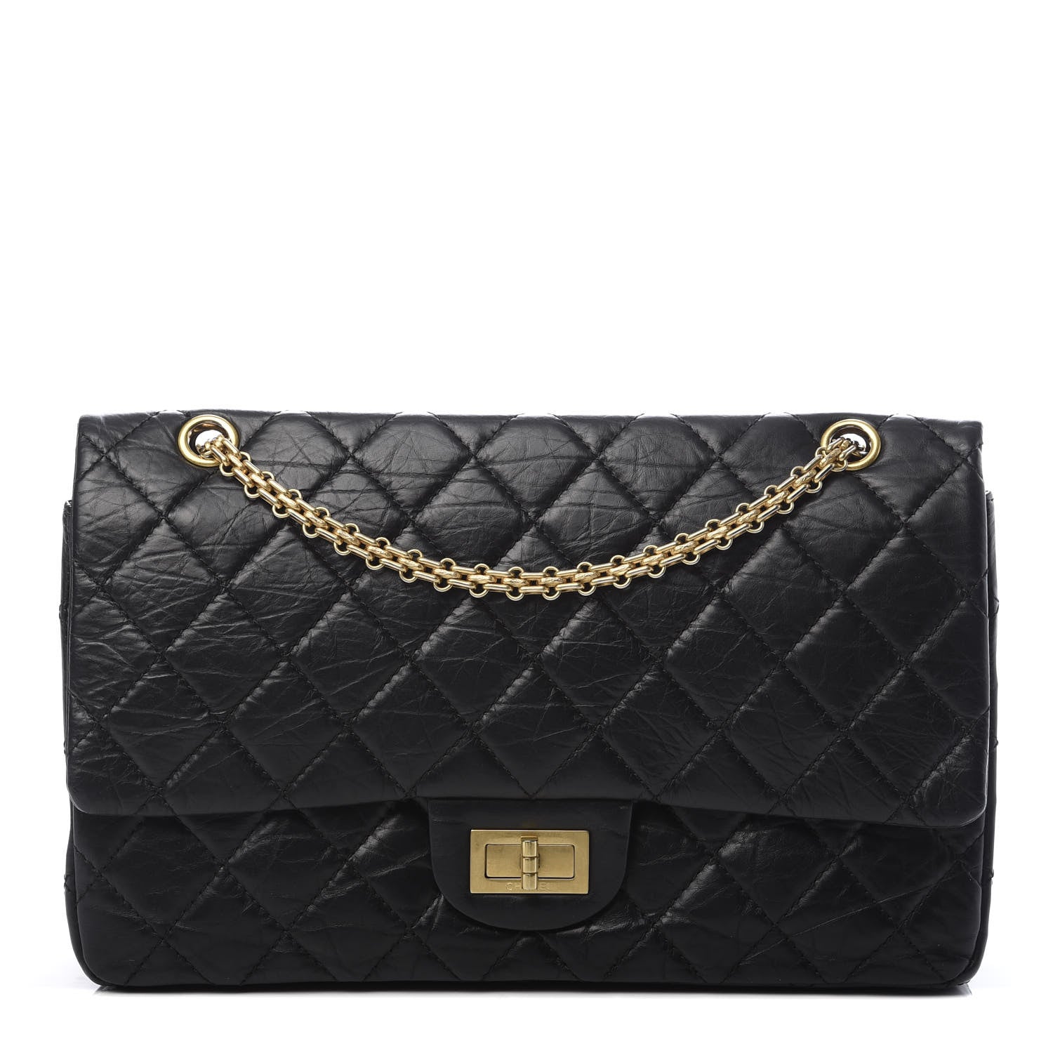 Chanel Aged Calfskin Quilted 2.55 Reissue 227 Flap Black 1 of 10