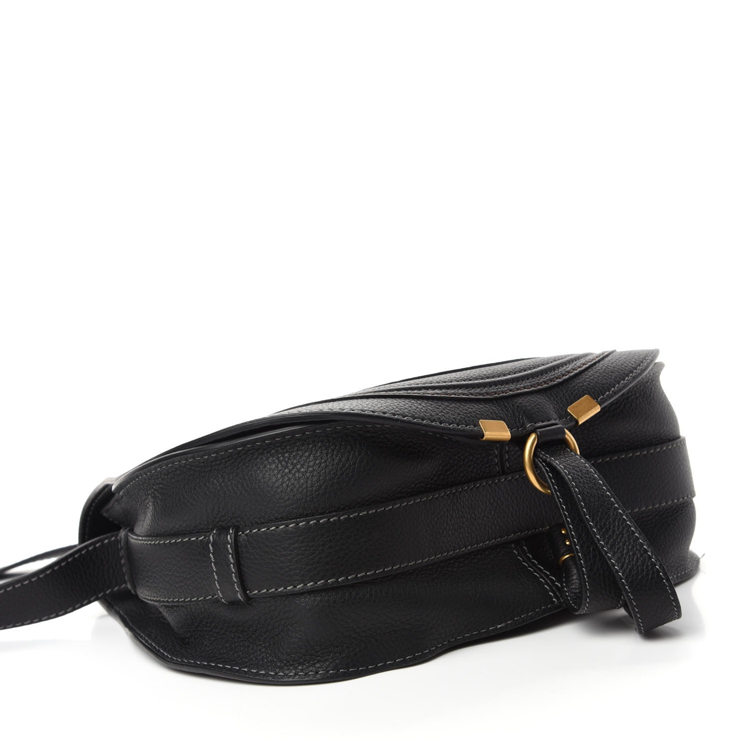 Chloe Calfskin Medium Marcie Round Crossbody Bag Black 4 of 10