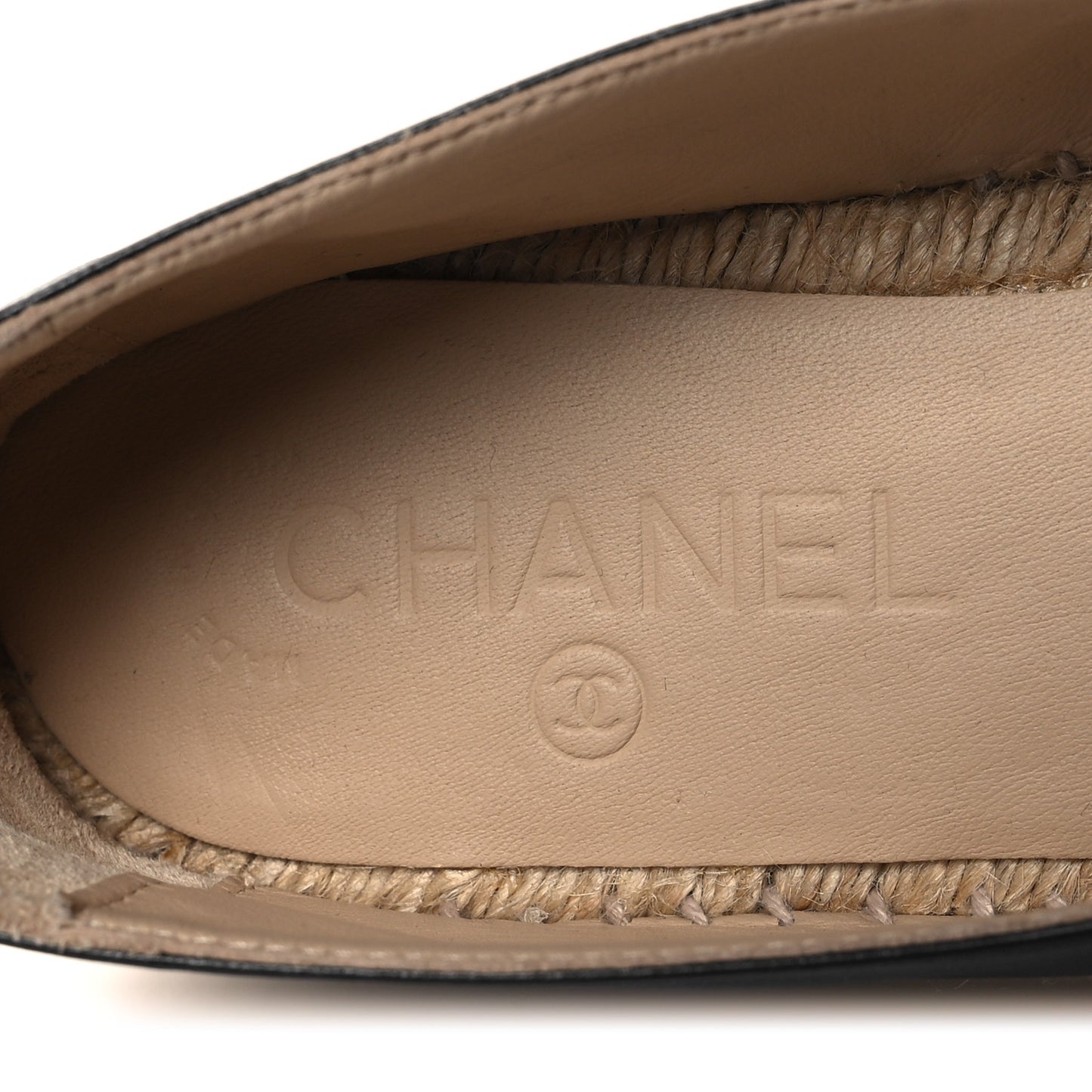 Lambskin CC Espadrilles 36 Black