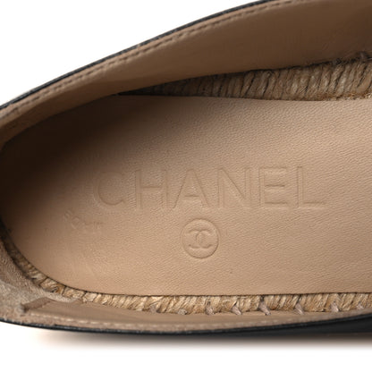 Chanel Lambskin CC Espadrilles 36 Black 9 of 9